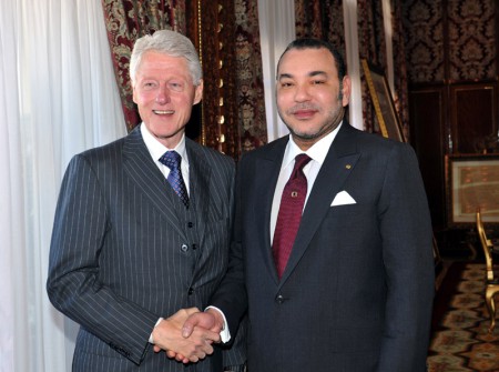 Bill Clinton reçu par SM le Roi dans le cadre d'une visite privée