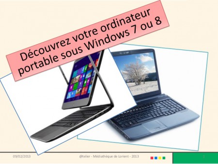 Comment utilisez votre PC portable Windows 7 ou 8